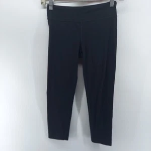 athleta leggings girls size Large/12 lots of 2 activewear yoga black cropped - Picture 1 of 8