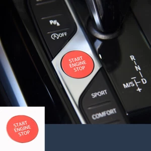 Red Aluminum Alloy Push Start Stop Engine Button Cover For BMW 3 Series G20 G21 - Picture 1 of 1