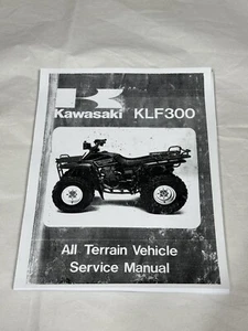 Printed Service Shop Repair Manual 1986-2006 Kawasaki Bayou 300 KLF300 incl. 4x4 - Picture 1 of 3