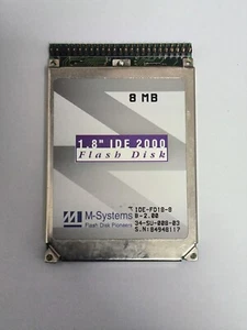 M-Systems 1,8" IDE 8MB IDE FLASH DISK IDE-FD18-8 (34-SU-008-03) - Bild 1 von 3