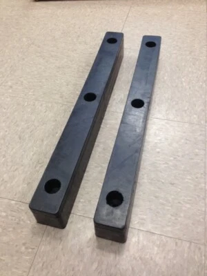 (4 PACK!) Rubber Dock Bumper 24x3x2.5" Box Truck Supreme Morgan Maxon Liftgate 3 - Image 1 of 2