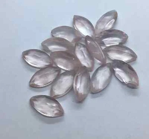 [WHOLESALE] NATURAL ROSE QUARTZ FACETED MARQUISE SHAPE LOOSE GEMSTONE - Picture 1 of 6