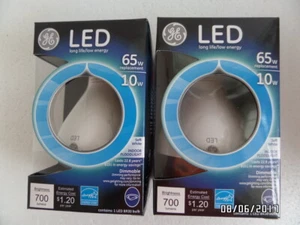 (2) GE LED 65w BR30 Soft White Indoor Floodlight Dimmable Light Bulb - Picture 1 of 6