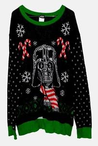 Suéter de Navidad Star Wars Darth Vader Talla XL Feo Navidad Suéter Excelente - Imagen 1 de 2