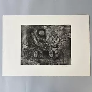 Gianpaolo Berto, Acquaforte Acquatinta “gatto” 1979 - 35x50 Cm - Foto 1 di 5