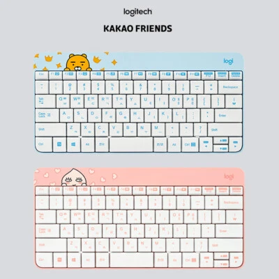 Teclado PC para computadora Kakao Friends Korea & Logitech K240 Nano inalámbrico Bluetooth Foto 1 de 4