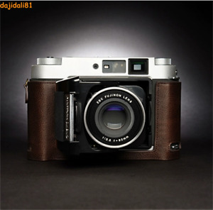 Retro Cover Cow Leather Half Case For Fujifilm GF670 GF670w Bessa III Camera 