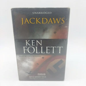 New Sealed Package Jackdaws Ken Follett 2001 Audio Cassette Unabridged Edition - Picture 1 of 3