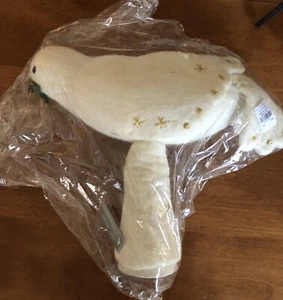 Pottery Barn Christmas Felt White Dove Tree Topper NWT - Picture 1 of 7