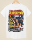 Pulp Fiction - biały t-shirt inspirowany plakatem filmowym unisex