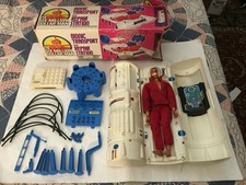 Vintage Six Million Dollar Man Figure & Bionic Transport & Repair Station & Box