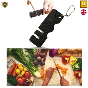 MINI 2 STAGES KNIFE SHARPENER Portable Knife Sharpening Kitchen Accessories Tool - Picture 1 of 12