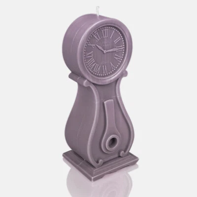 Designerkerze Kerze Geschenkidee Designkerze Dekokerze Deko Uhr lila 26cmx10cm - Bild 1 von 4