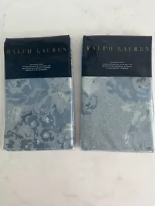 2 - NIP Ralph Lauren Indigo Montauk Chambray Blue Floral Standard Sham - Picture 1 of 3