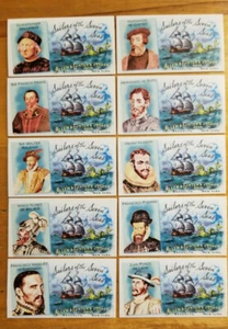 Mini Sailors of the Seven Seas 2010 Topps Allen and Ginter Ins. completo Juego (10) - Imagen 1 de 1