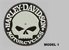 Vintage Harley Davidson patch brodé à coudre 4" ROND