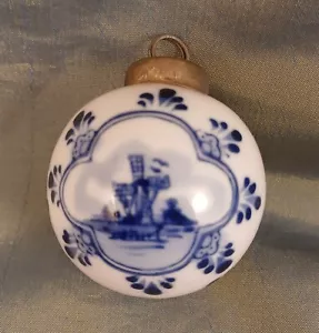Delft Blue Christmas Ornament - Picture 1 of 4