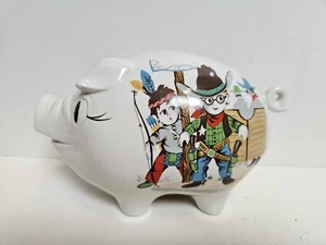 Hucha Norman Thelwell Junior Vaquero e Indio Grabado - Raro De Colección Grande - Imagen 1 de 8