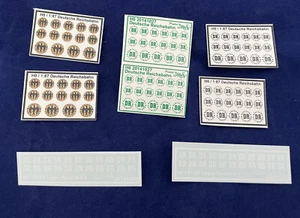 Deutsche Reichsbahn 8 Decalbögen Decals 1:87 oder H0 - Bild 1 von 5