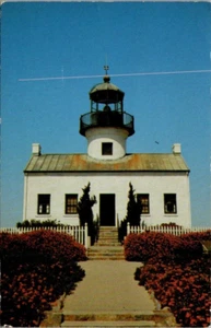 LIGHTHOUSE and GARDENS Cabrillo National Monument SAN DIEGO, CA c1963 Postcard - Imagen 1 de 2
