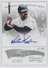 2014 Panini Classics Significant Signatures Silver /89 Willie Horton #76 Auto
