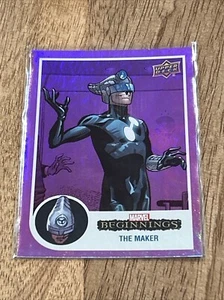 2022 Upper Deck Marvel Beginnings Vol. 2 Series 1 Violet Rainbow #162 The Maker - Picture 1 of 2