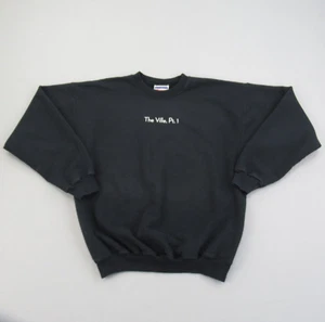 Vintage Rap Sweatshirt Mens Large Black The Ville Pt 1 Y2k 90s Hip Hop J. Cole - Picture 1 of 7