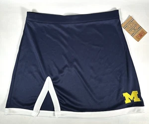Michigan Wolverines Athletic Womens Cheer Skirt Short NWT Split 100% Polyester - Picture 1 of 5