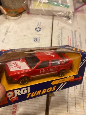 VTG "BRAND NEW" MINT, BOXED CORGI RED FLY VIRGIN AIR SAAB 9000T, CORGI #C106/1 - Image 1 of 2