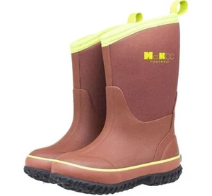Botas de Lluvia MCIKCC Niños de Goma, Impermeables Sólidas Clásicas Pull On Botas de Nieve Boo - Imagen 1 de 8