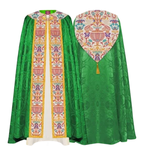 Traditional Coronation Tapestry Gothic Cope Vestment - Bishops Cope Vestment - Picture 1 of 12