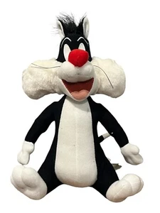 Vintage 1998 Sylvester Cat Seating Stuffed Plush Warner Bros Looney Tunes 10" - Picture 1 of 12
