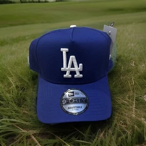 New Era 9forty Los Angeles Dodgers Blue Adjustable One Size Rare Hat - Picture 1 of 1