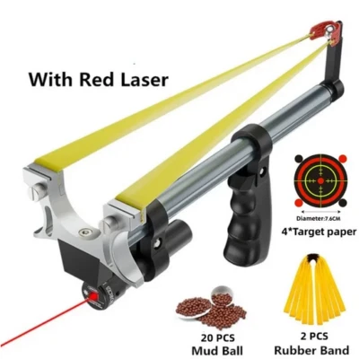 Schleuder Edelstahl Teleskop mit Laser - ein Spielzeug für Erwachsene + Kinder