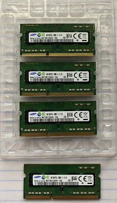 Samsung 16GB (4 x 4GB) 1Rx8 PC3L-12800S-11-12-B4 DDR3 1600MHz M471B5173QHO-YKO  - Image 1 of 3