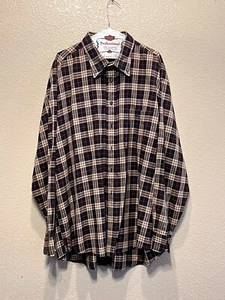 BURBERRY London Mens Button Down Long Sleeve Dress Shirt Checkered PRE OWNED 2XL - Picture 1 of 4