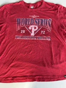 Philadelphia Phillies '47 Shirt World Series Franklin Tee Men's 2XL Red 2022 - Picture 1 of 6