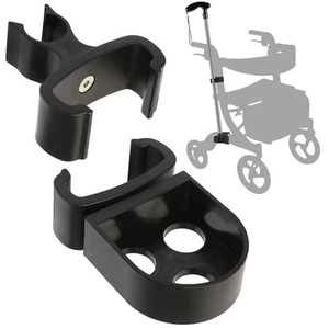 Black Adjustable Cane Holder for Wheelchairs, Rollators, Scooters, Frames - Picture 1 of 7