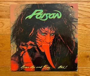 Poison - Open Up and Say Ahh! LP Capitol Records 1988 1st Pressing w/ Inner - Picture 1 of 6