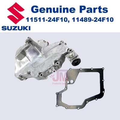 SUZUKI 99-07 HAYABUSA GSX1300R CÁRTER DE ACEITE Y JUNTA GENUINA 11511-24F10 11489-24F10 Foto 1 de 4