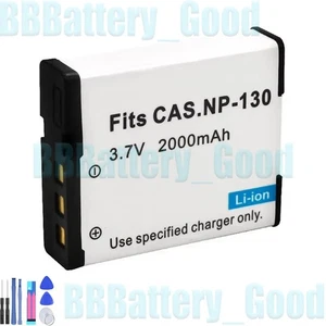 1x Battery for Casio NP-130 NP130 Exilim EX-10 100 H30 ZR100 ZR200 ZS1500 - Picture 1 of 7