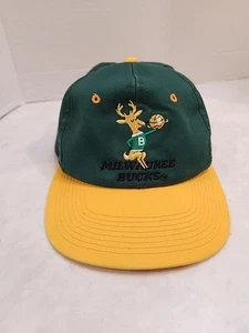 Vtg YR Milwaukee Bucks Boys Hat Bango Made In USA Green Snapback NBA Youth Cap  - Picture 1 of 14
