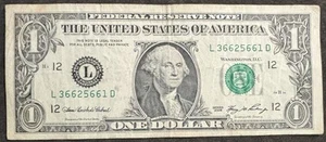 2006 San Francisco $1 Bill Altering 6’s Double Devil 66’s 66’s Fancy Note - Picture 1 of 2