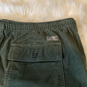 Eddie Bauer Mens M Mr Faultline Corduroy Green Belted Shorts Capers Size 2X - Picture 1 of 13