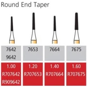 FG 12 Flute Round End Taper Trimming Finishing Bur Pk 5 Multi Size - Picture 1 of 3