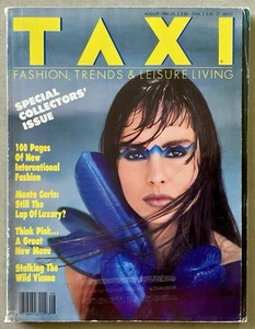 TAXI Magazine VTG FIRST Issue - August 1986 w/ Fall Fashions • Giorgio Armani - Picture 1 of 13