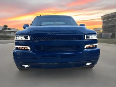 LED Headlights Bumper Lamps DRL Halo For 1999-2002 Chevy Silverado 00-06 Tahoe - Imagen 1 de 4