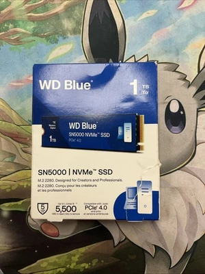 WD Blue SN5000 1TB NVMe PCIe 4.0 Solid State Drive NEW Factory Sealed Retail Box - Image 1 of 2