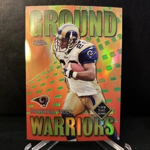 2001 Topps Chrome Marshall Faulk Own The Game Refractor - Picture 1 of 2