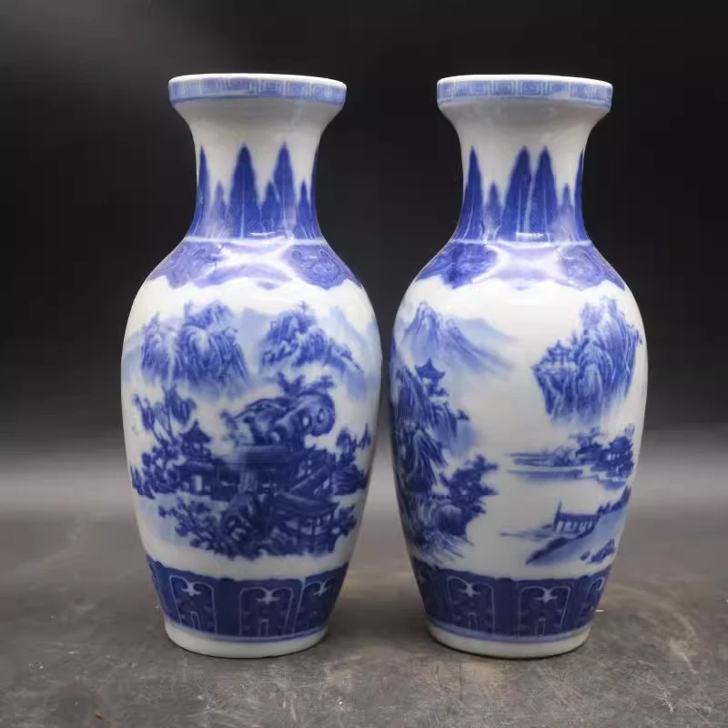1800 年前中国古董蓝色瓷器和陶器花瓶| eBay